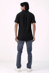 Men Short Sleeve Shirt (Black)