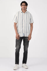 Men Short Sleeve Shirt (White)