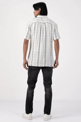 Men Short Sleeve Shirt (White)