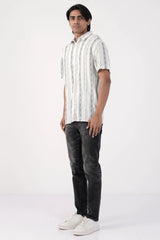 Men Short Sleeve Shirt (White)