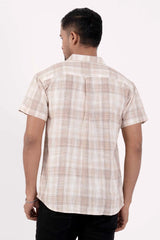 Men's Short Sleeve Shirt (Beige)