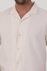 Men's Short Sleeve Shirt (Off White)