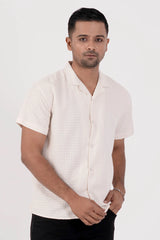 Men's Short Sleeve Shirt (Off White)