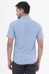 Men Short Sleeve Shirt (Blue)
