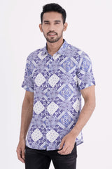 Men Short Sleeve Shirt (Bandana Printed)