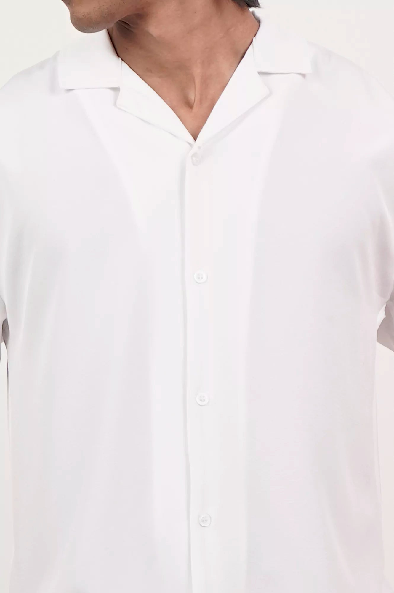 Men's Short Sleeve Shirt (White)