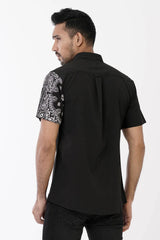 Men's Short Sleeve Shirt (Black)
