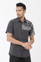 Men's Short Sleeve Shirt (DK. Grey)