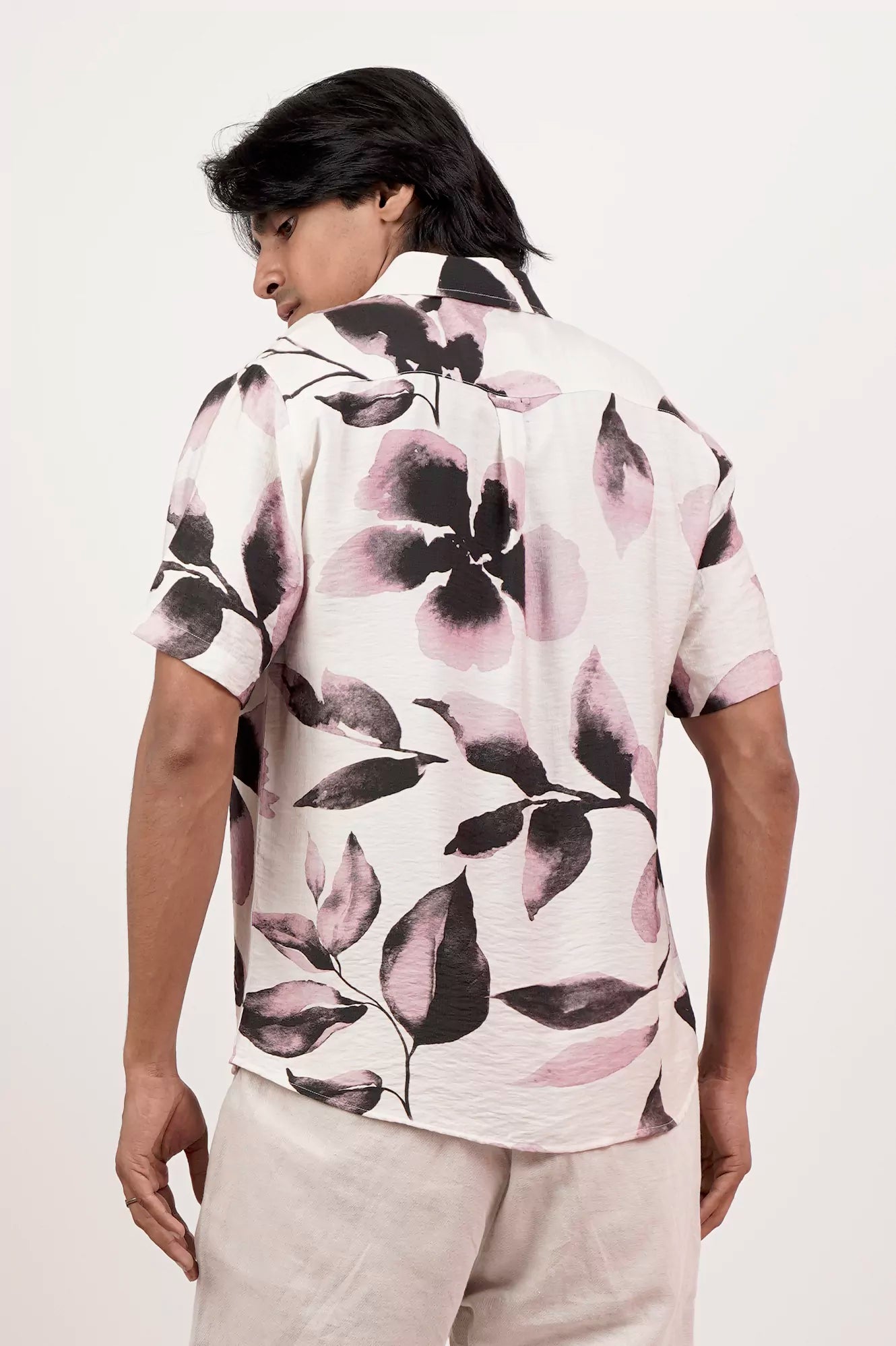 Men's Short Sleeve Shirt (White)