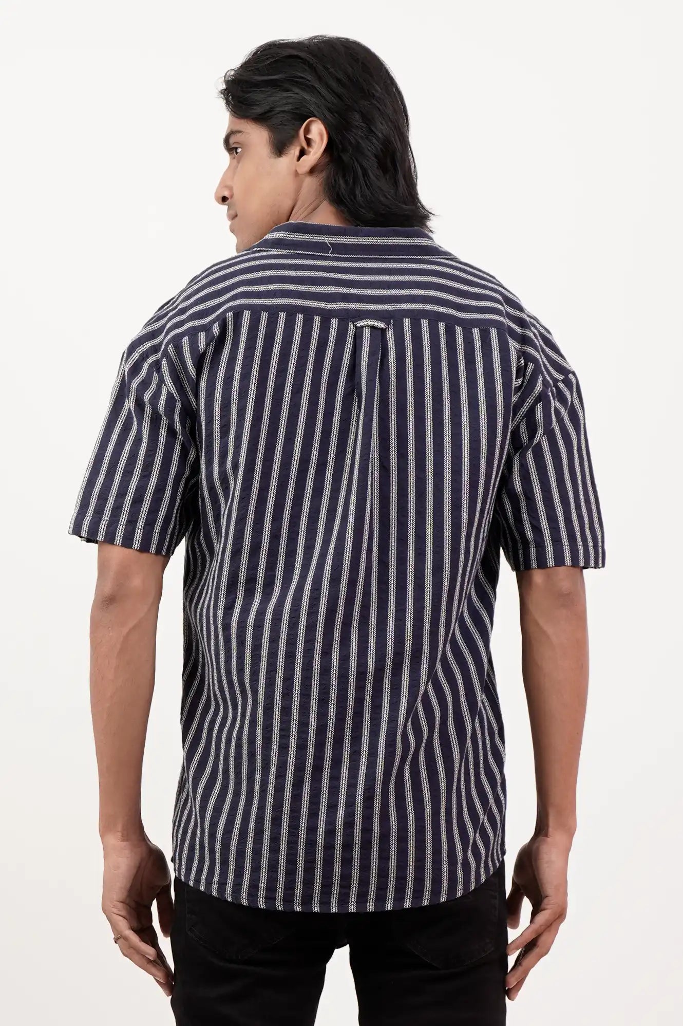 Men's Short Sleeve Shirt (Navy)