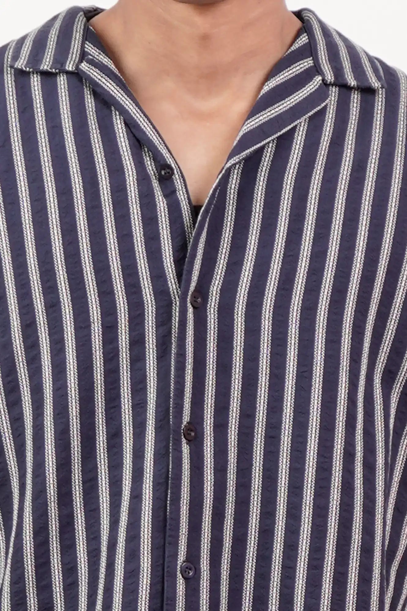 Men's Short Sleeve Shirt (Navy)