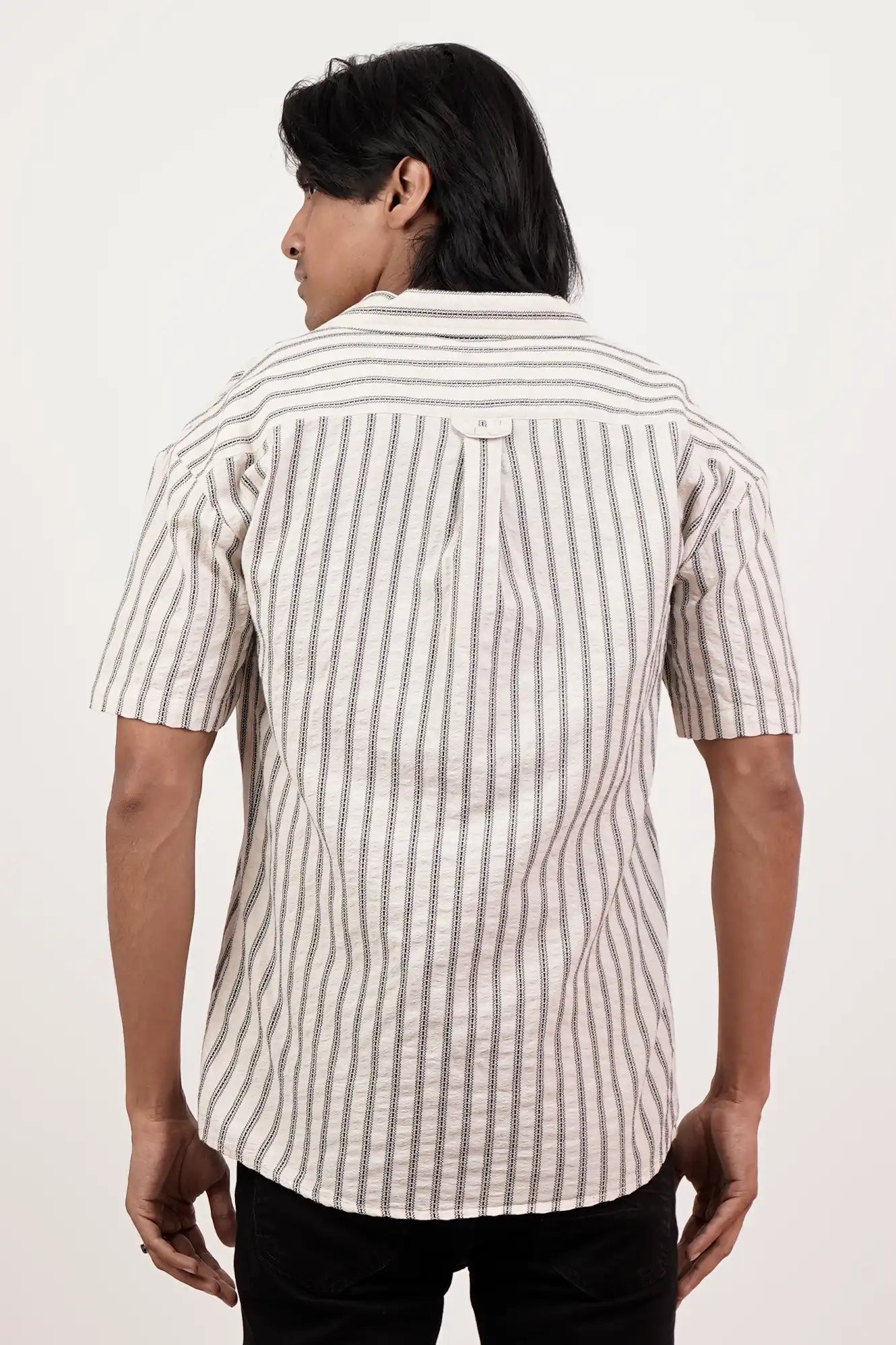 Men's Short Sleeve Shirt (Off White)