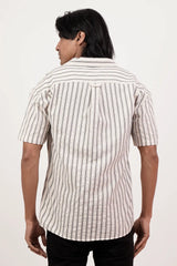 Men's Short Sleeve Shirt (Off White)