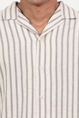 Men's Short Sleeve Shirt (Off White)