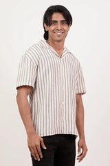 Men's Short Sleeve Shirt (Off White)