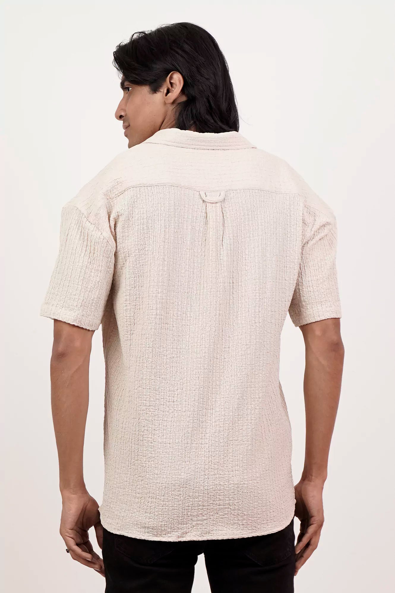Men's Short Sleeve Shirt (Ivory)