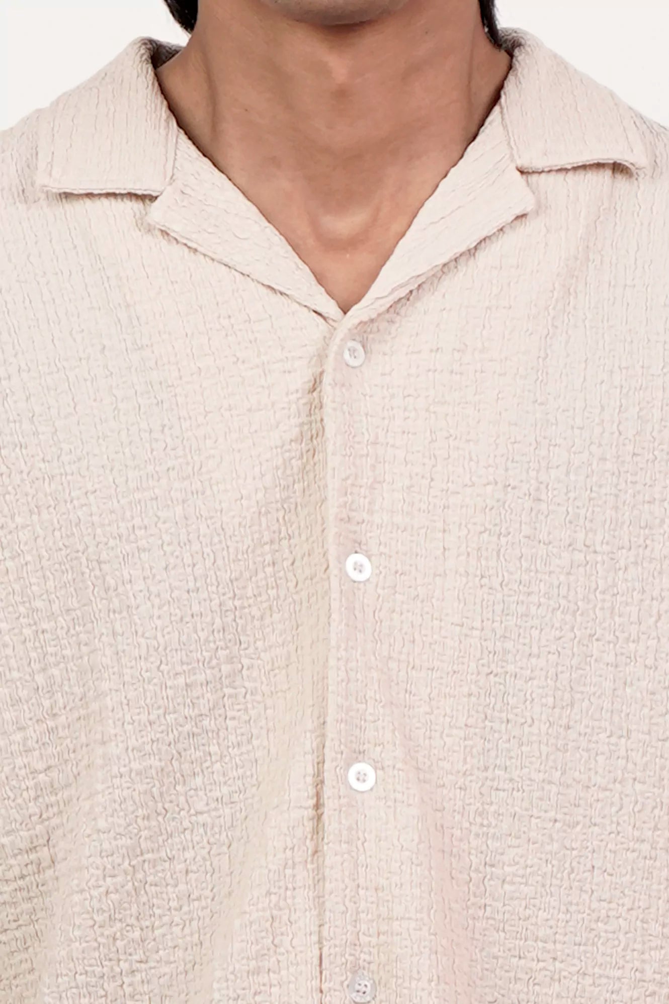 Men's Short Sleeve Shirt (Ivory)