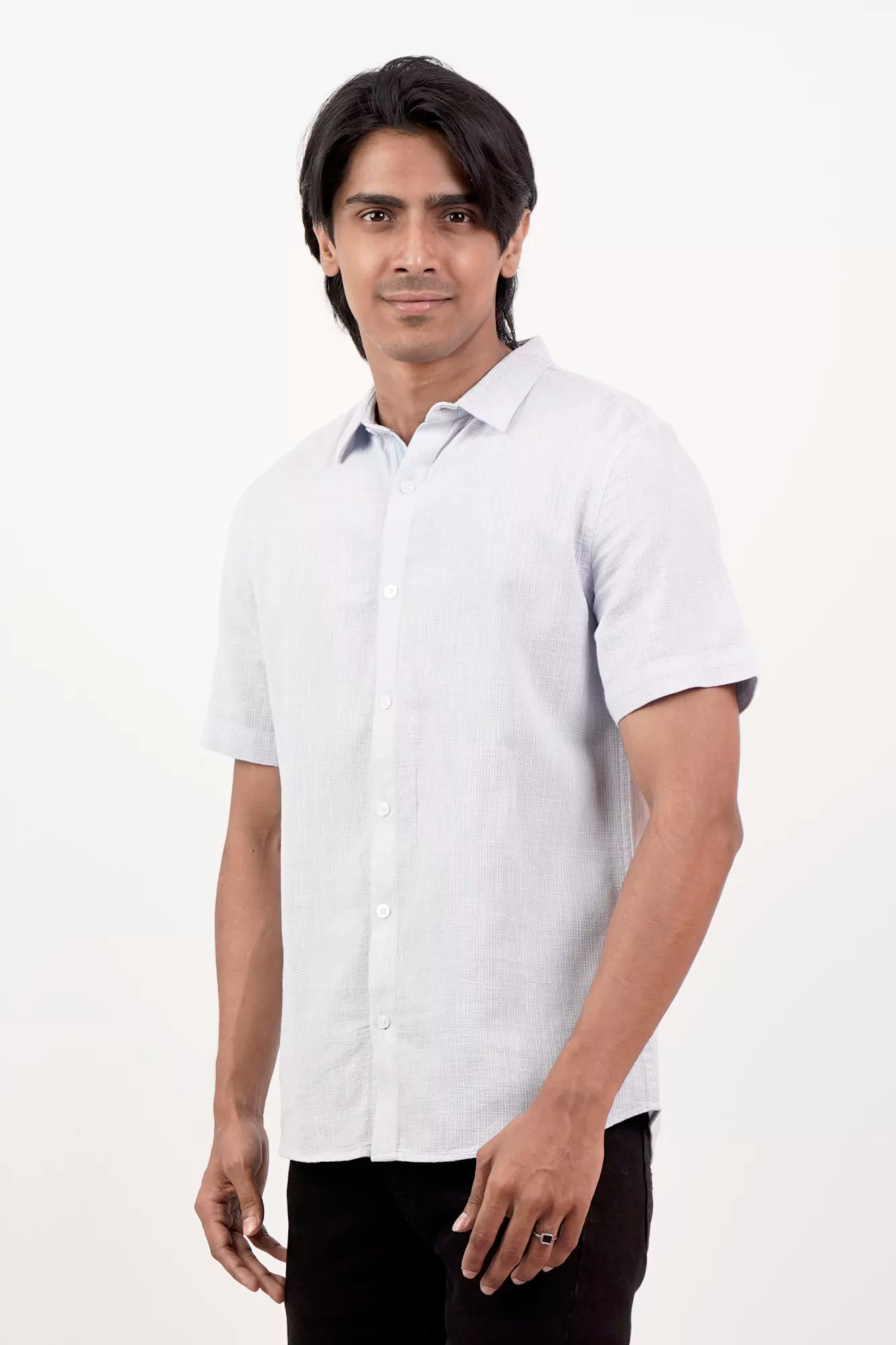 Men's Short Sleeve Shirt (Lt. Blue)
