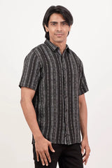 Men's Short Sleeve Shirt (Black)