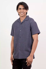 Men's Short Sleeve Shirt (Navy)