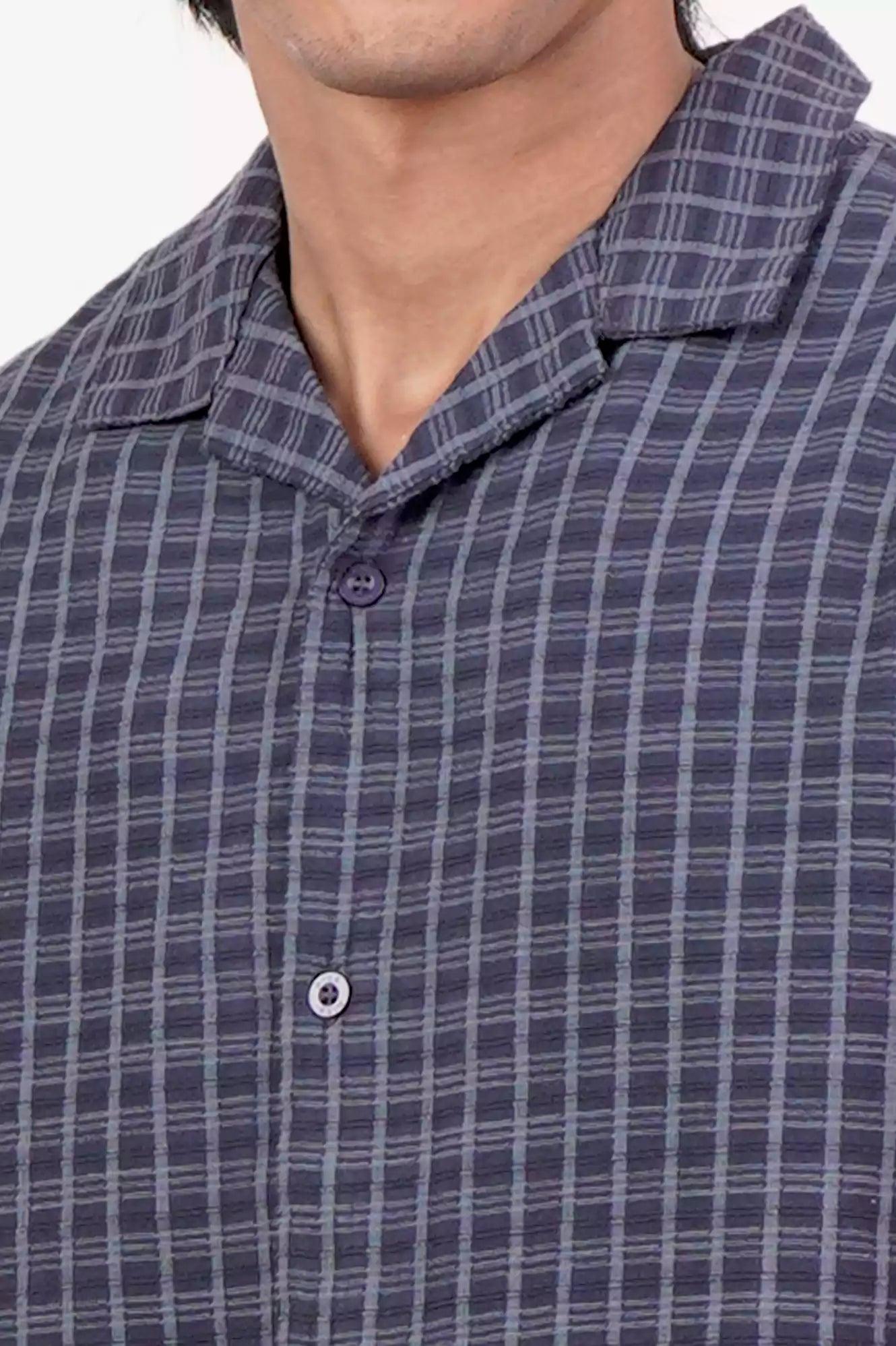 Men's Short Sleeve Shirt (Navy)