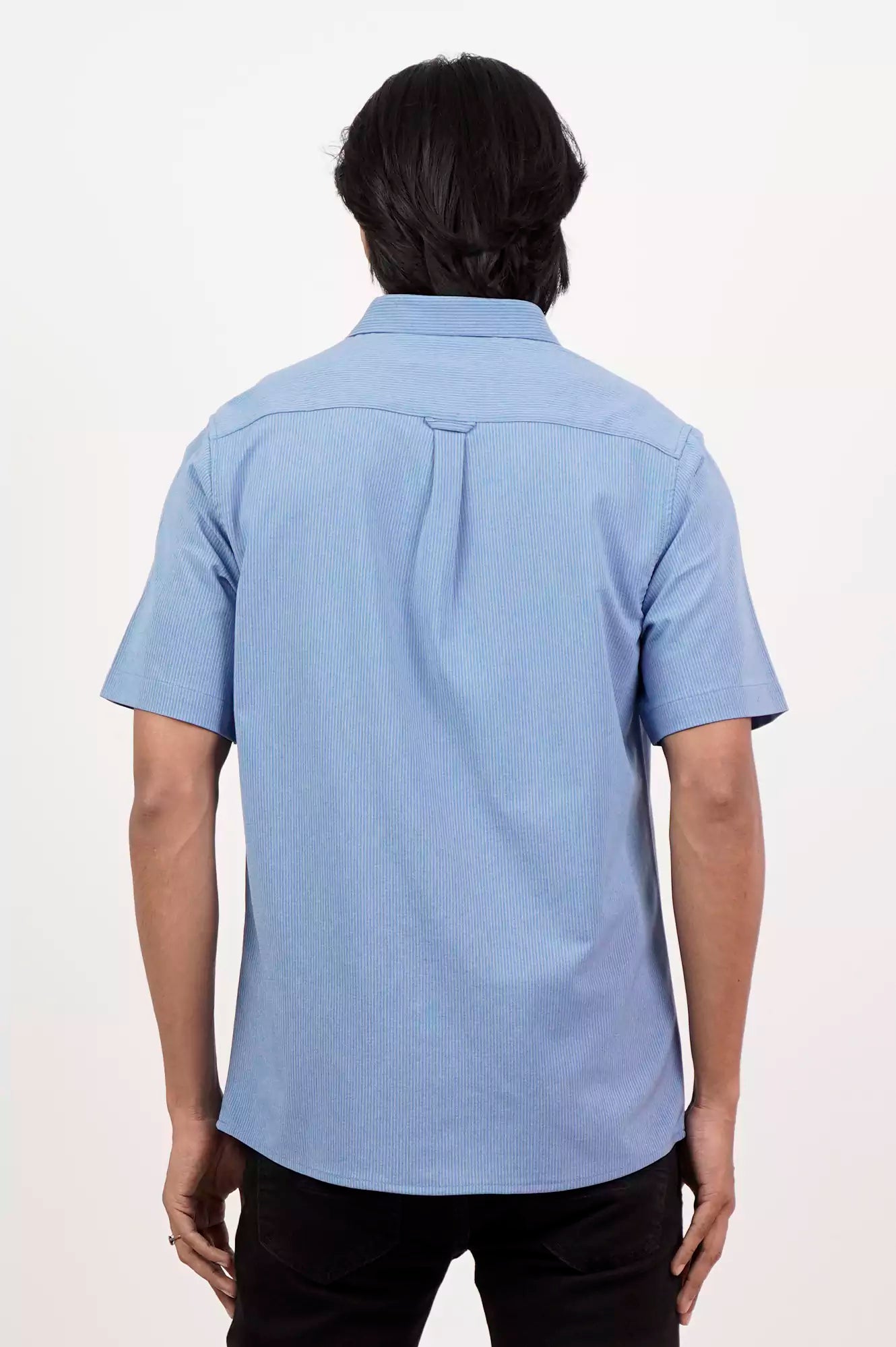 Men's Short Sleeve Shirt (Blue)