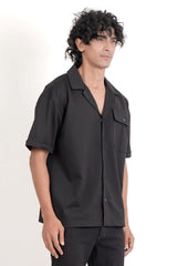 Men's Short Sleeve Shirt (Black)