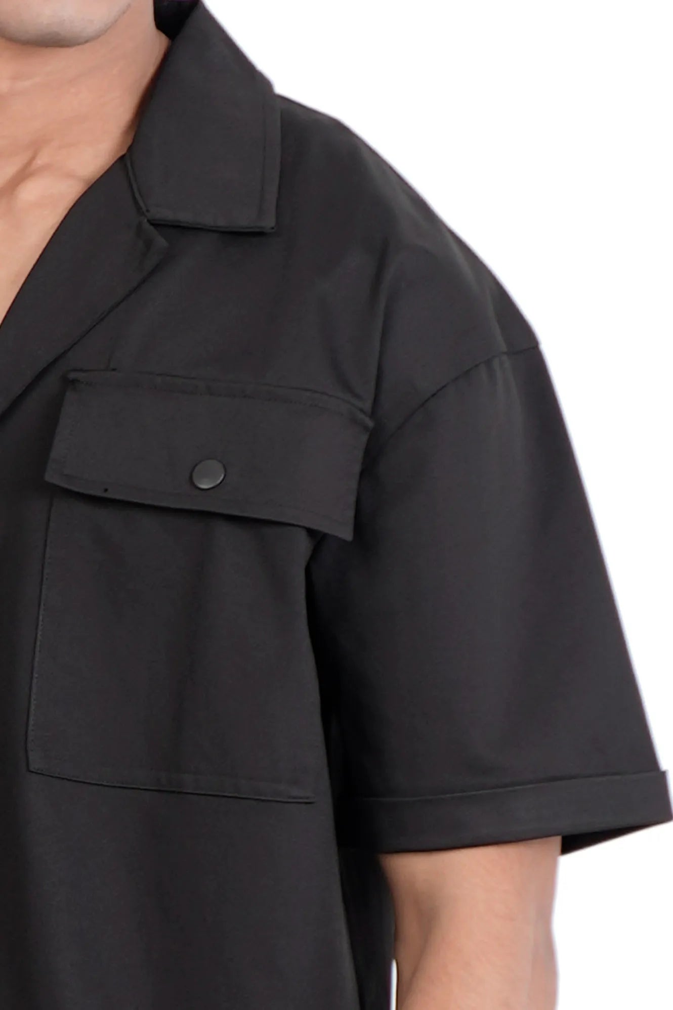 Men's Short Sleeve Shirt (Black)