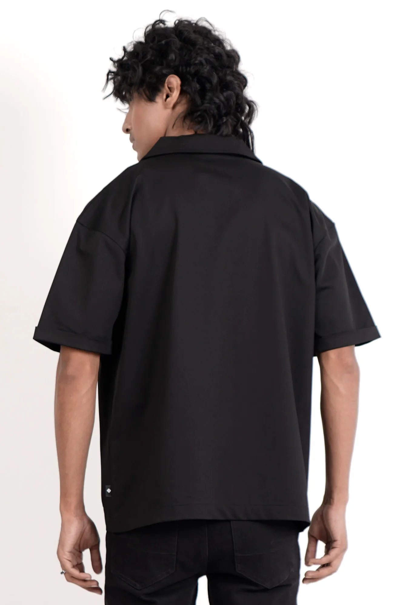 Men's Short Sleeve Shirt (Black)
