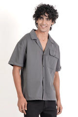 Men's Short Sleeve Shirt (Grey)