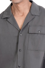 Men's Short Sleeve Shirt (Grey)