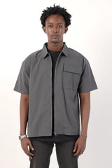 Men's Short Sleeve Shirt (Grey)