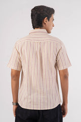 Men's Short Sleeve Shirt (Beige)