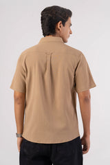Men's Short Sleeve Shirt (Taupe)