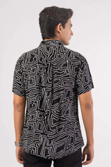 Men's Short Sleeve Shirt (Black)