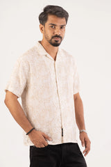 Men's Short Sleeve Shirt (Off White)