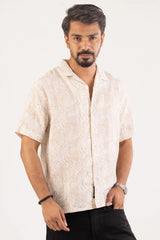 Men's Short Sleeve Shirt (Off White)