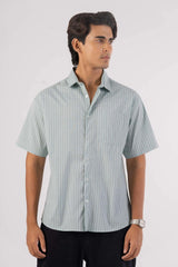 Men's Short Sleeve Shirt (Aqua Green)