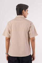 Men's Short Sleeve Shirt (Lt. Beige)