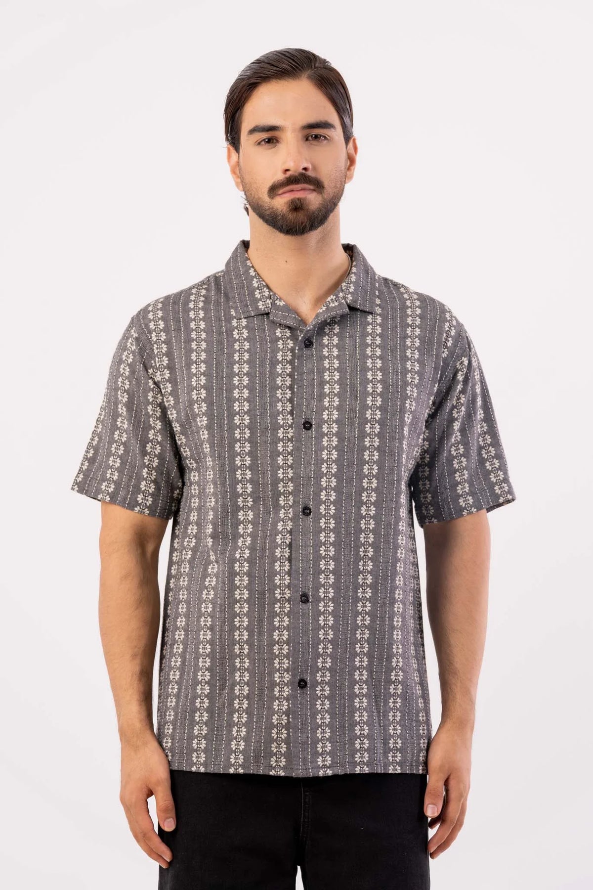 Men's Short Sleeve Shirt (Grey)