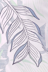 Men's Short Sleeve Shirt (White Printed)