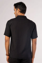 Men's Short Sleeve Shirt (Black)