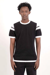 Men's Sweater T-Shirt (Black)
