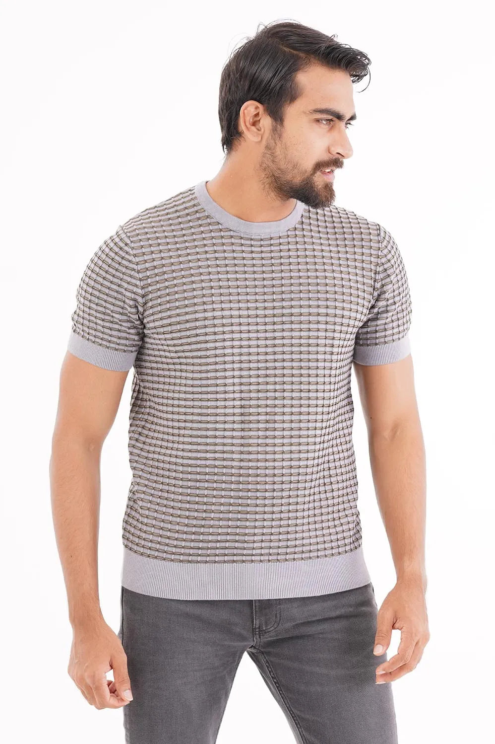 Men Sweater T-shirt (Olive)