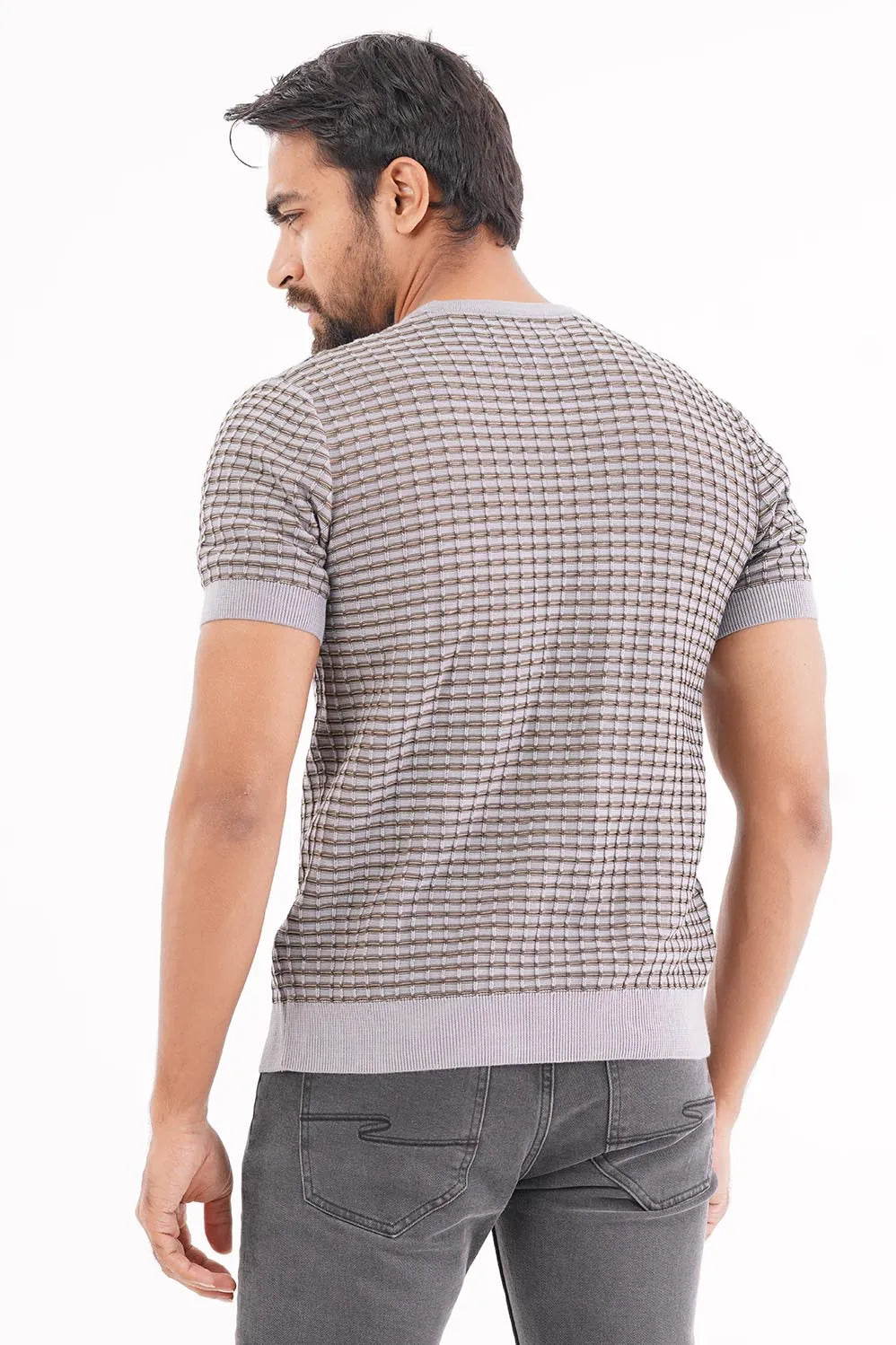 Men Sweater T-shirt (Olive)