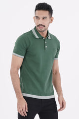 Men Sweater T-Shirt (Dk. Green)