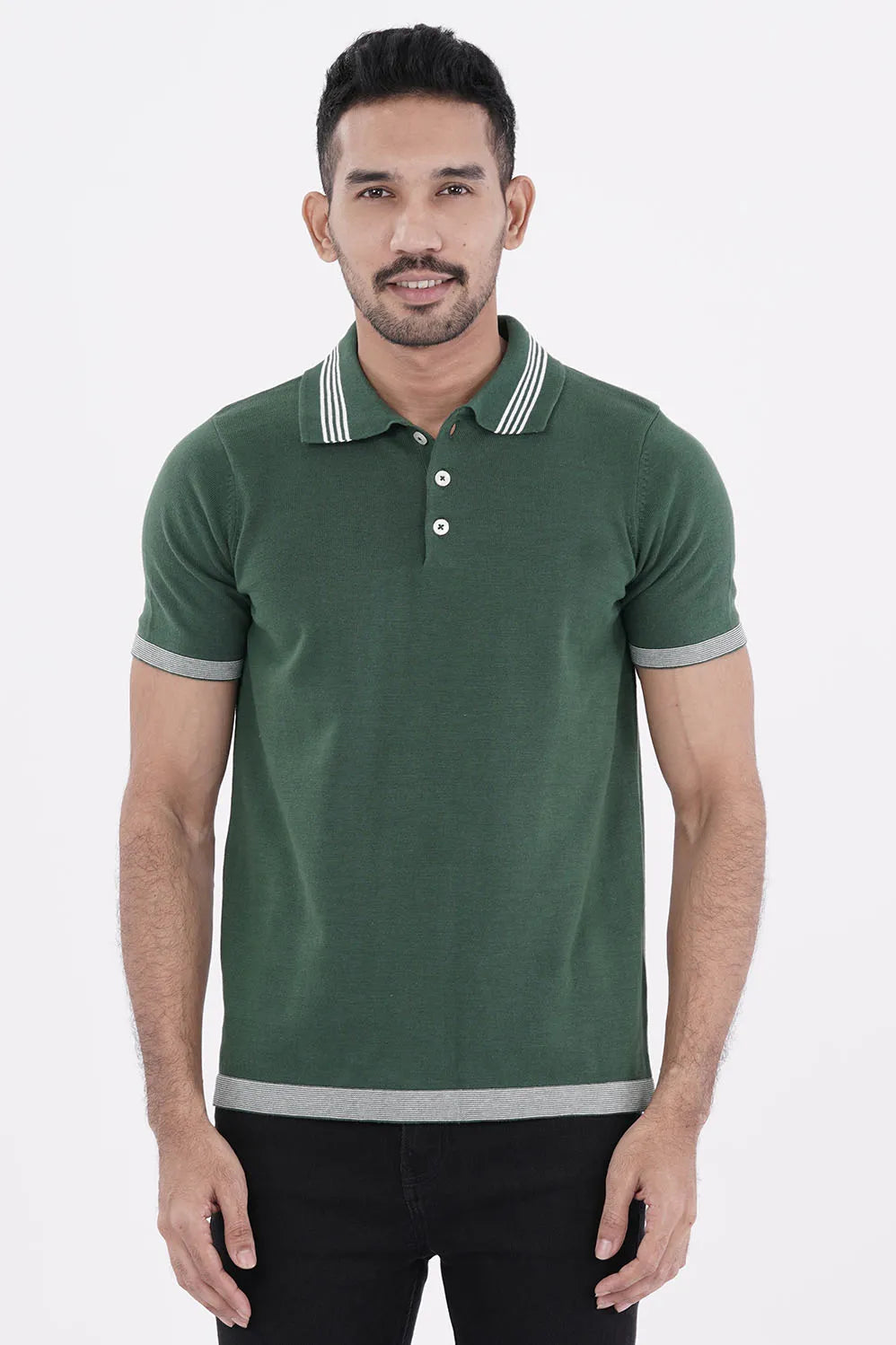 Men Sweater T-Shirt (Dk. Green)