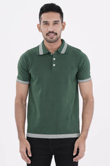 Men Sweater T-Shirt (Dk. Green)