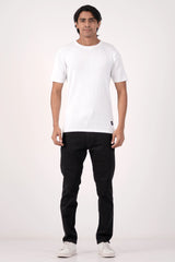 Men Sweater T-Shirt (White)
