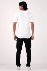 Men Sweater T-Shirt (White)